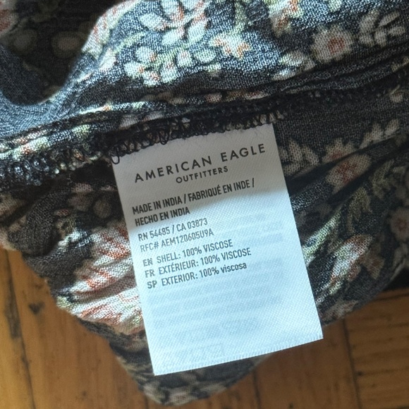 American Eagle Black Floral Midi Skirt - Picture 11 of 11